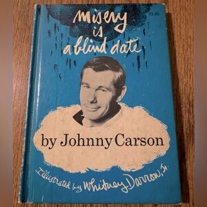 Vintage Misery Is A Blind Date Book by Johnny Carson